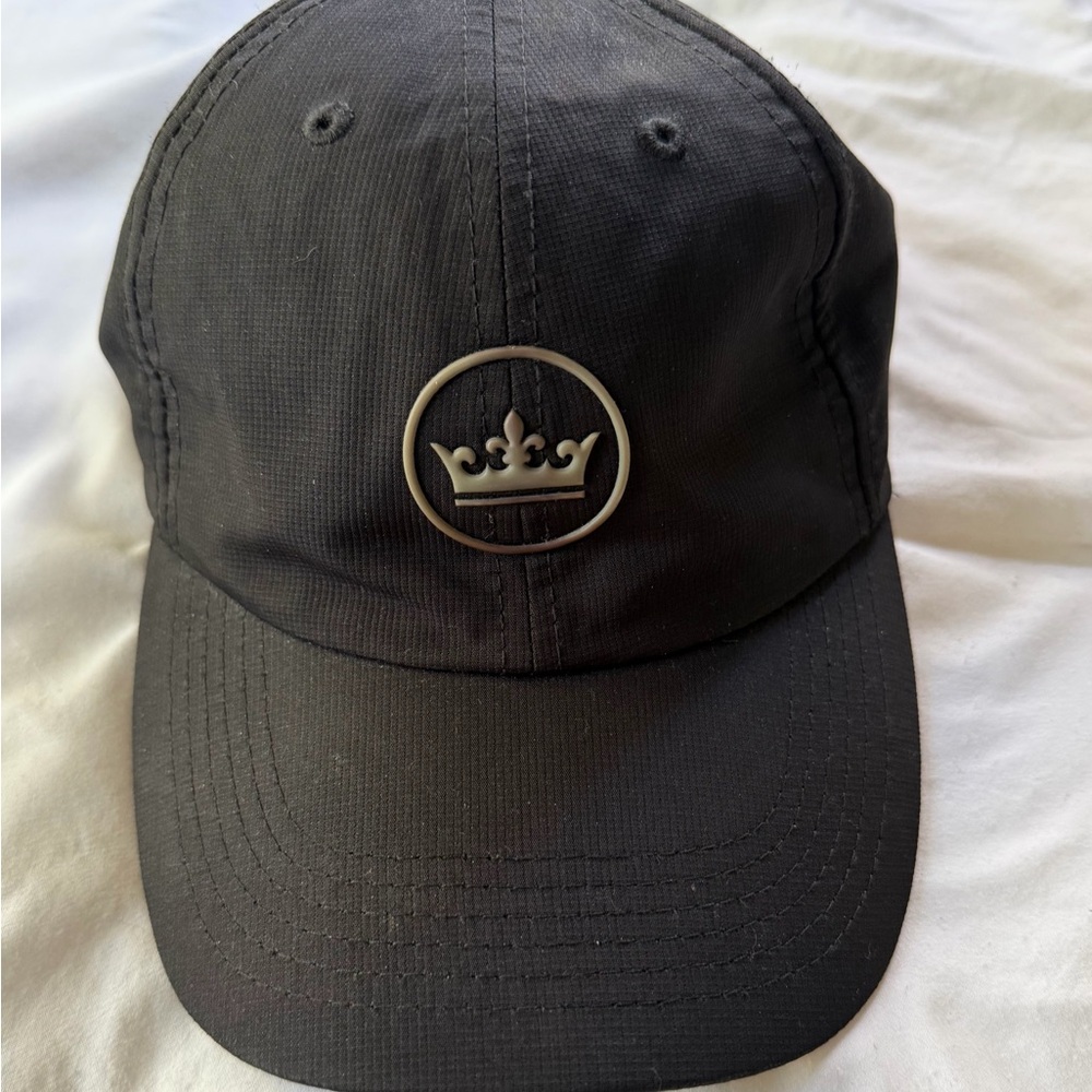 Peter Millar Black Crown Emblem Cap